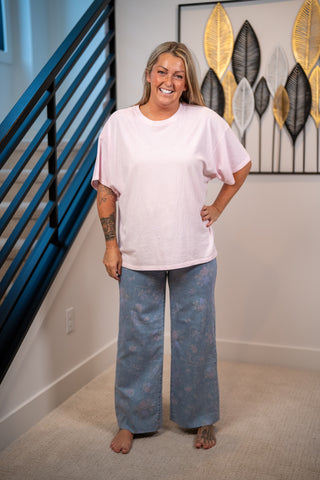 Bloom & Bandana Wide Leg Jeans by Easel