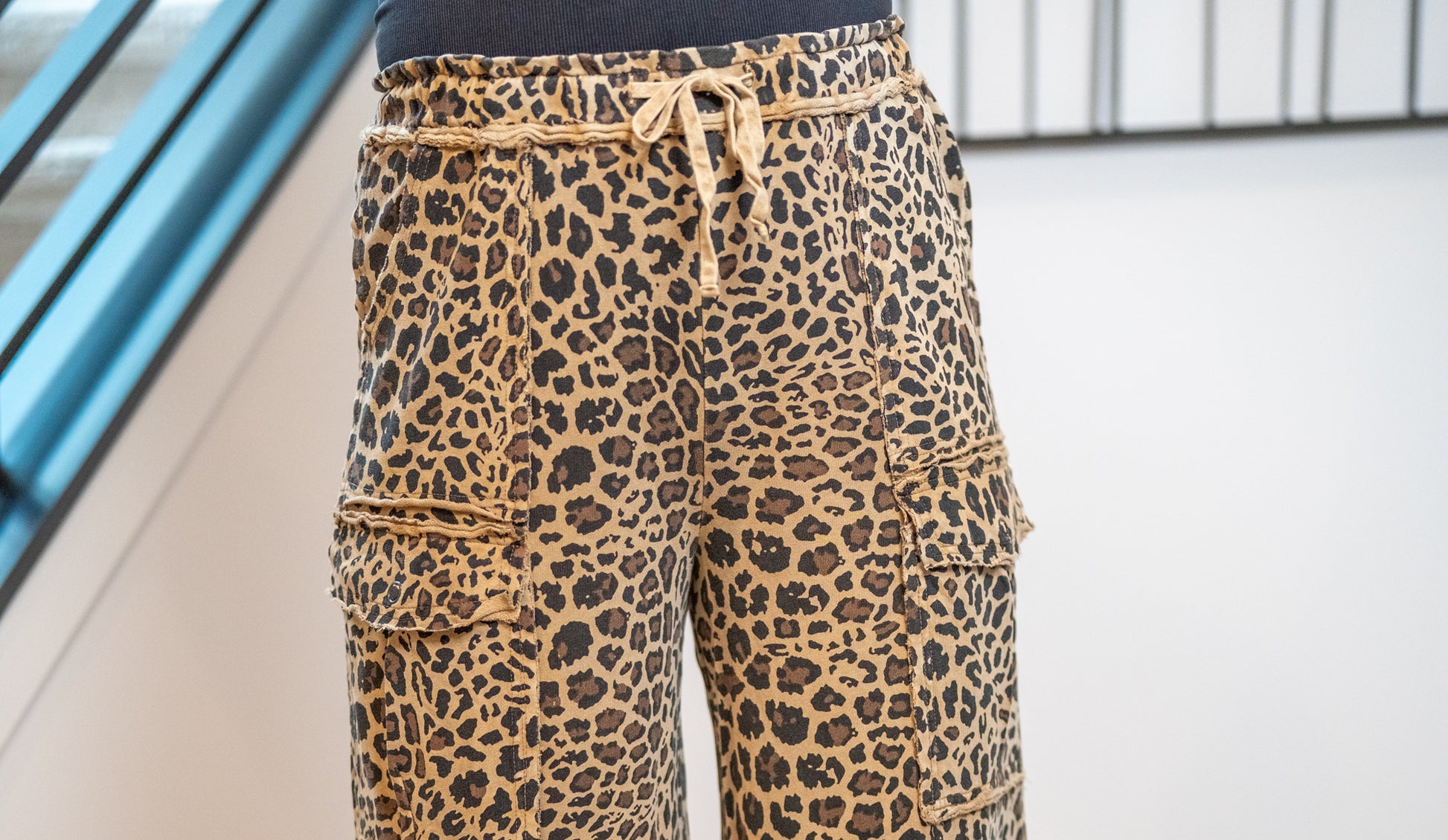 Easel Animal Print Cargo Pants - Buttercup Lynne Boutique