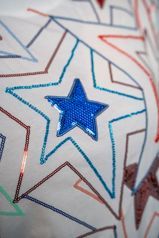 Queen of Sparkles Stars & Sparkle Tee