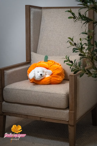 Pumpkin Kisses Pup Pillow - Buttercup Lynne Boutique