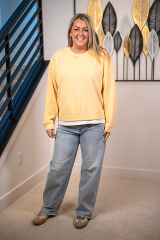 Always On Crew Twofer Pullover By Together