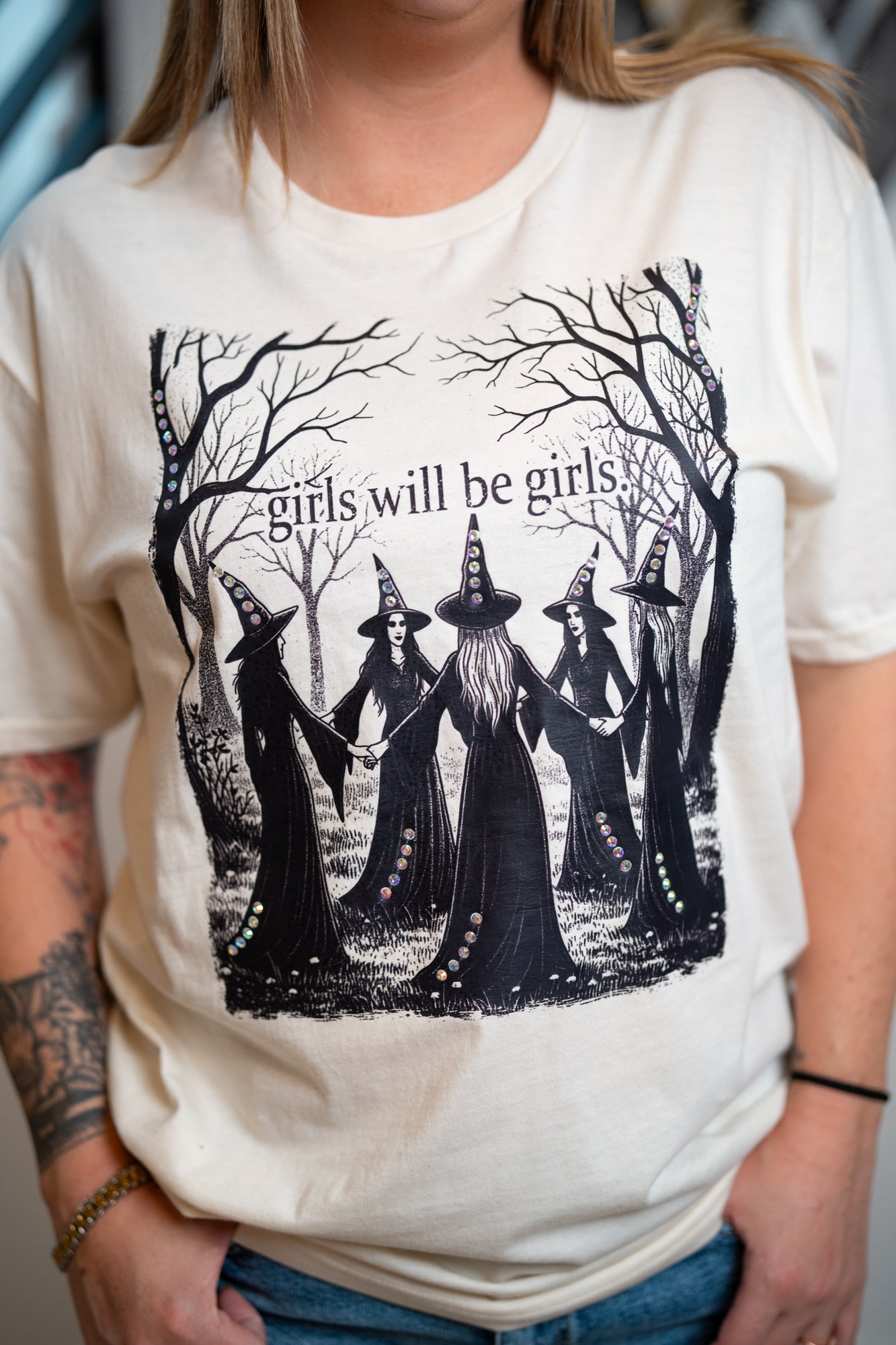 Girls Will Be Girls Rhinestone Tee