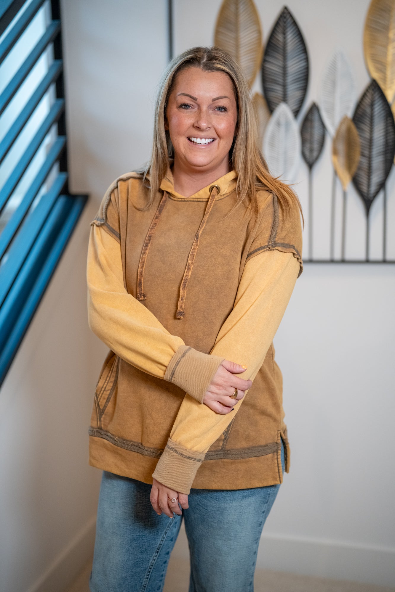 Oli & Hali Washed Drawstring Hoodie