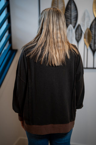 Easel Oversized "Wild" Pullover - Buttercup Lynne Boutique