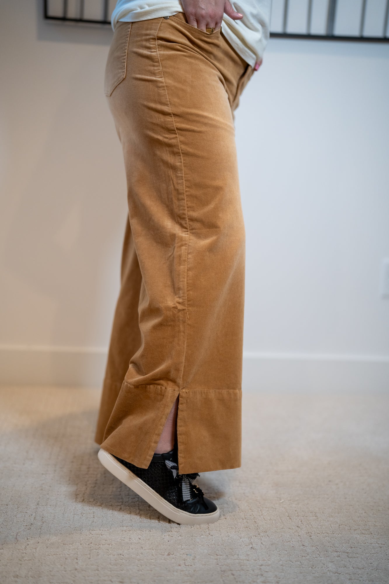 Easel Stretch Baby Corduroy Wide-Leg Pants - Buttercup Lynne Boutique
