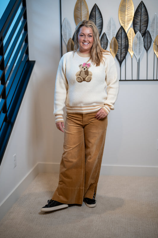 Easel Stretch Baby Corduroy Wide-Leg Pants - Buttercup Lynne Boutique