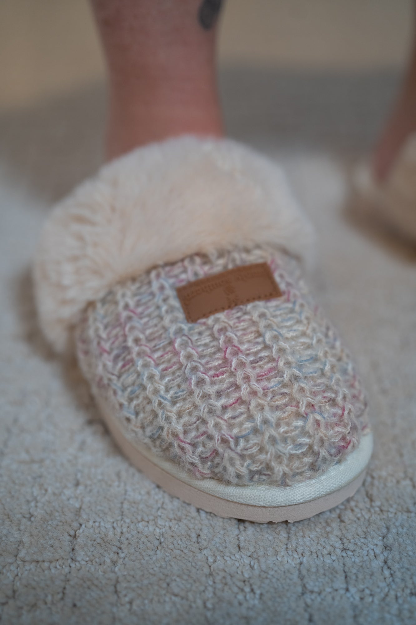 Simply Southern Open Fuzzy Slippers for Women