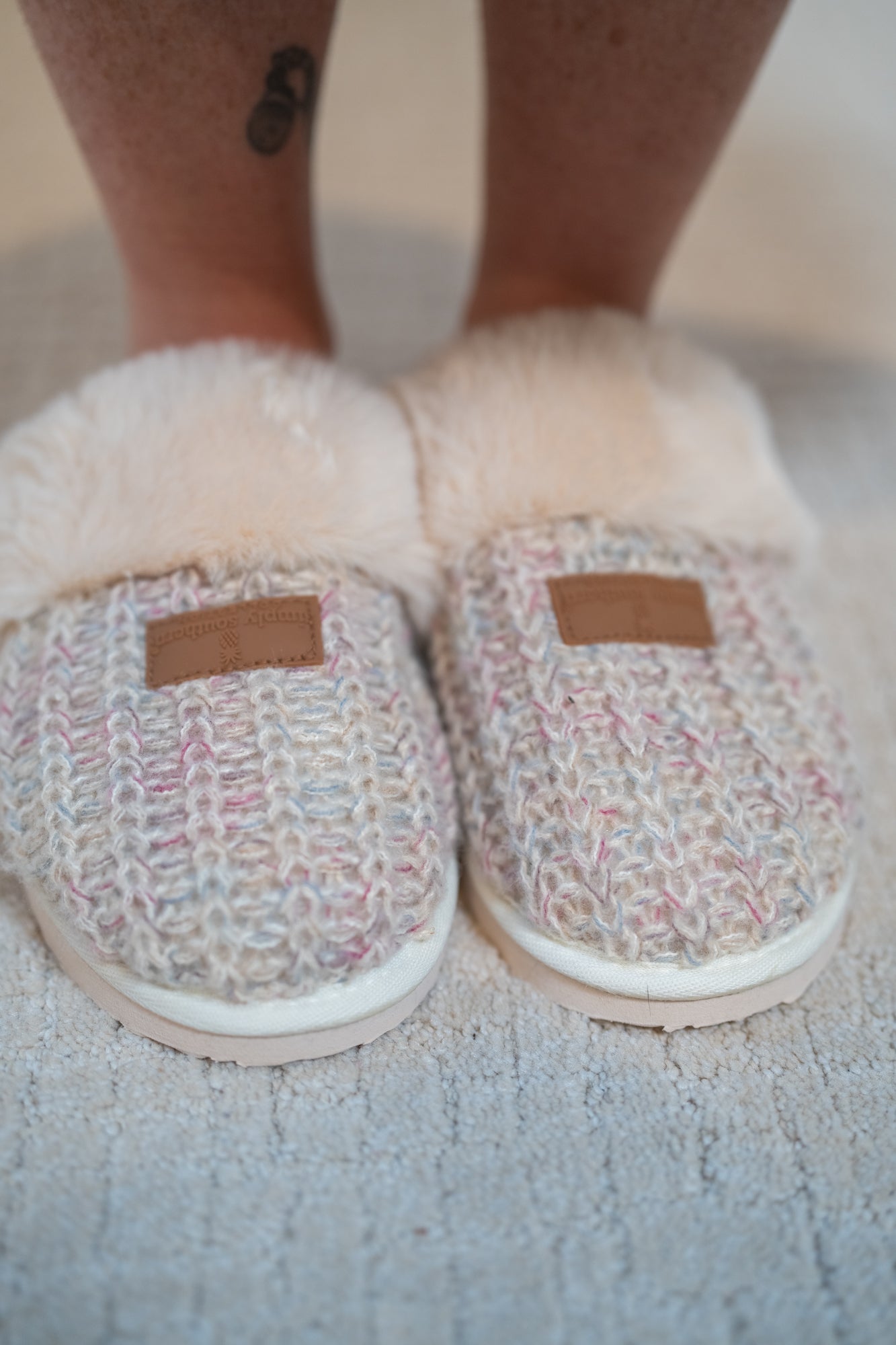 Simply Southern Open Fuzzy Slippers for Women