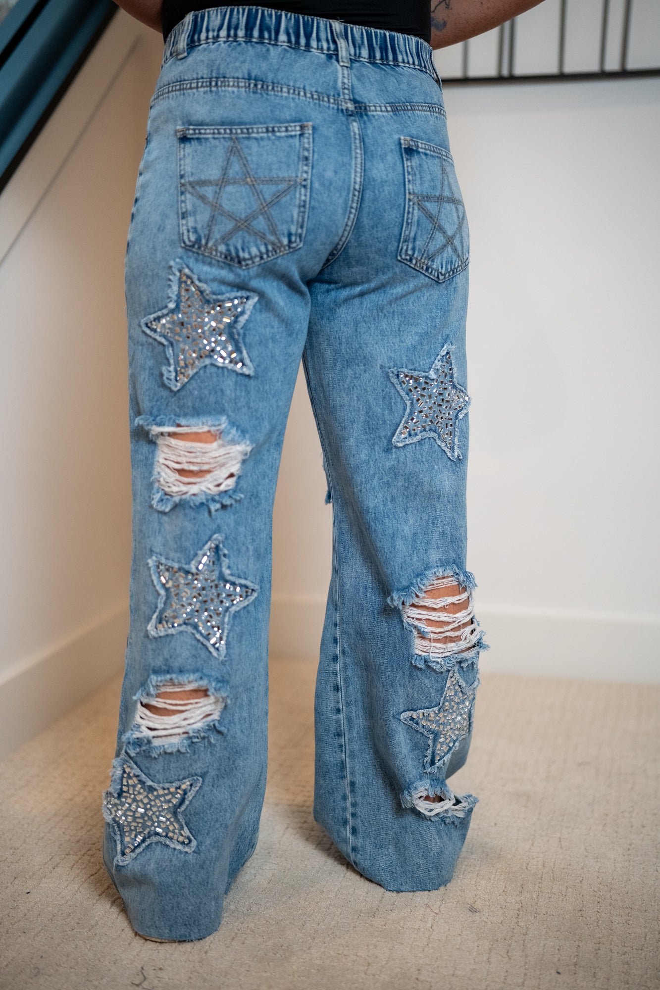 Oli Hali Washed Stone Star Denim Pants