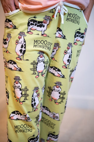 Lazy One Moody in Morning Green PJ Pant Set