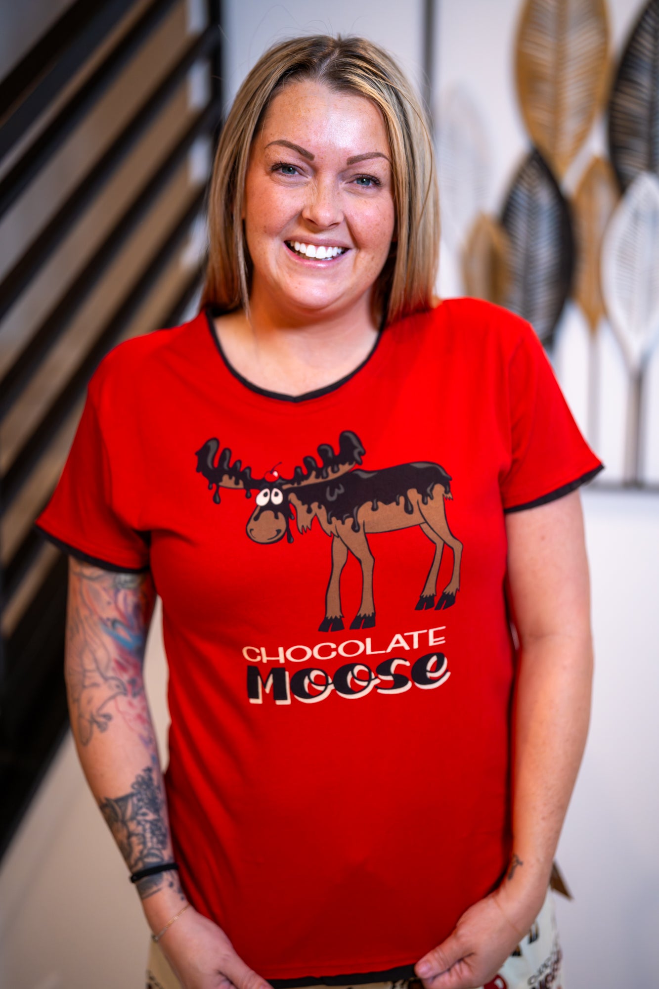 Lazy One Chocolate Moose PJ Pant Set