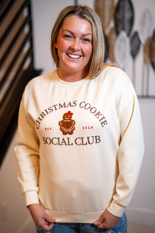 Christmas Cookie Social Club Luxe Pullover