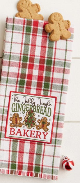 Holly Jolly Cookie Co Embellished Dishtowel