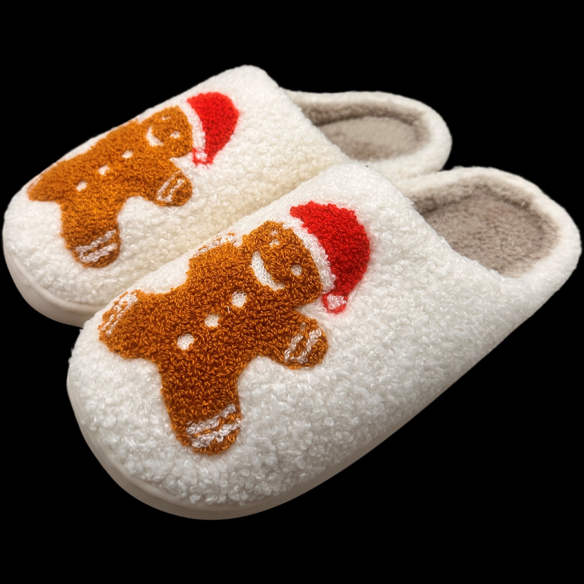 Gingerbread Man Slippers - Buttercup Lynne Boutique