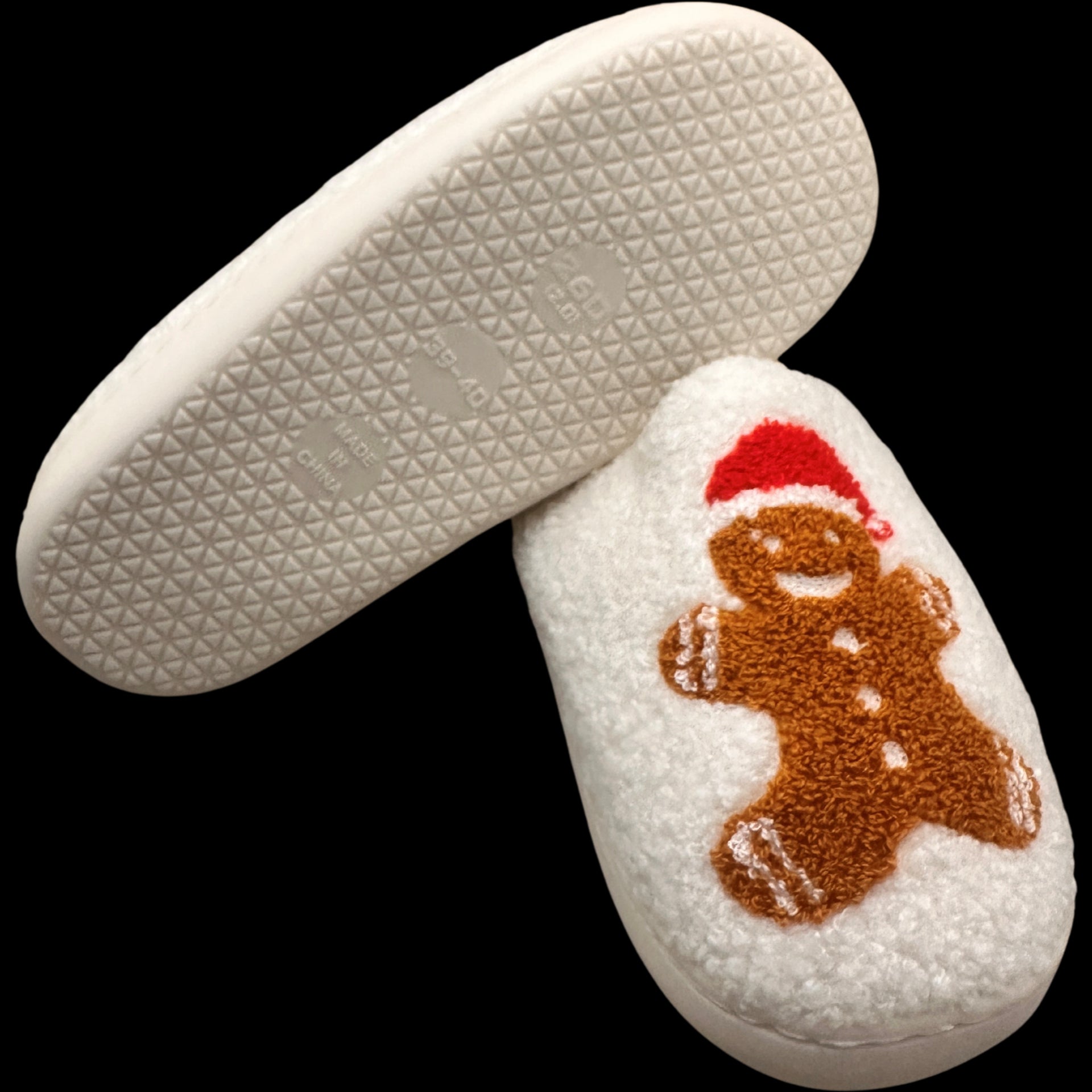 Gingerbread Man Slippers - Buttercup Lynne Boutique