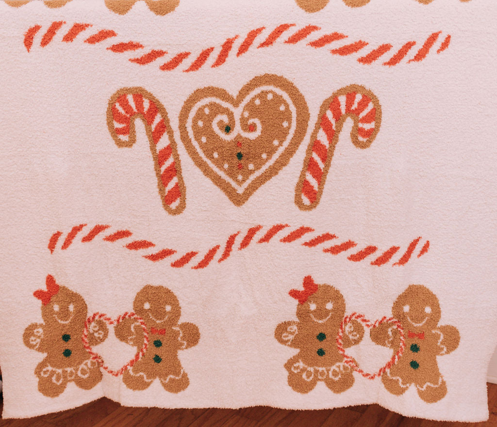 Gingerbread Love Blanket - Buttercup Lynne Boutique