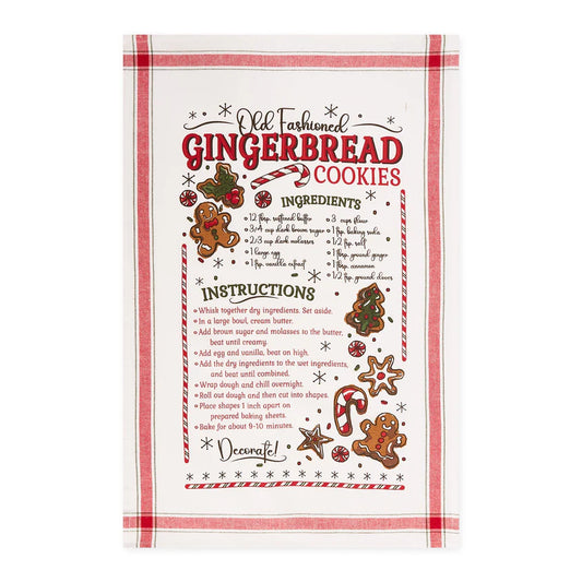 Warm Gingerbread Cookies Printed Dishtowel