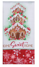 Sweet Gingerbread Home Dual Purpose Terry Towel