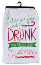 Blame Christmas Flour Sack Towel