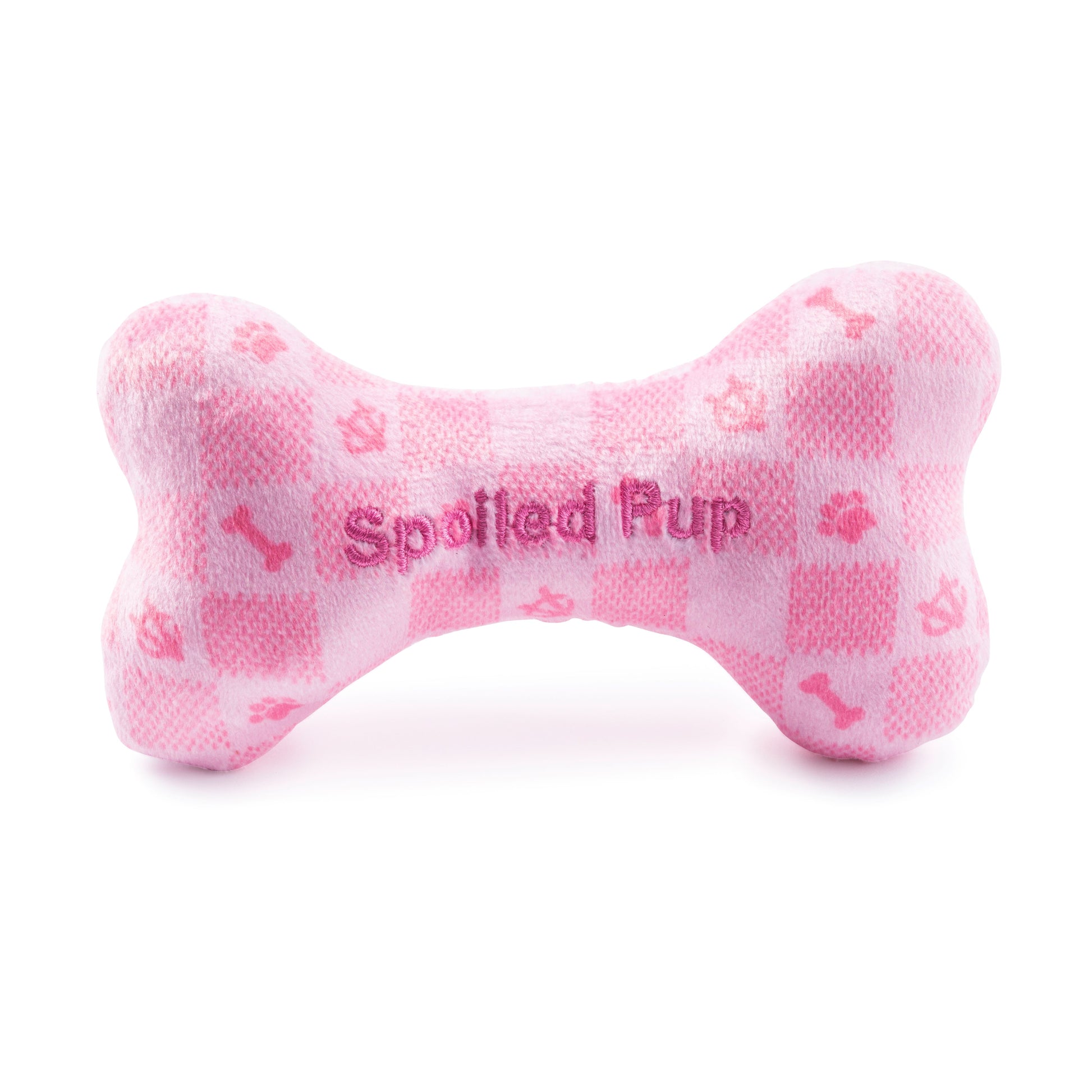 Pink Checker Chewy Vuiton Bone - Buttercup Lynne Boutique