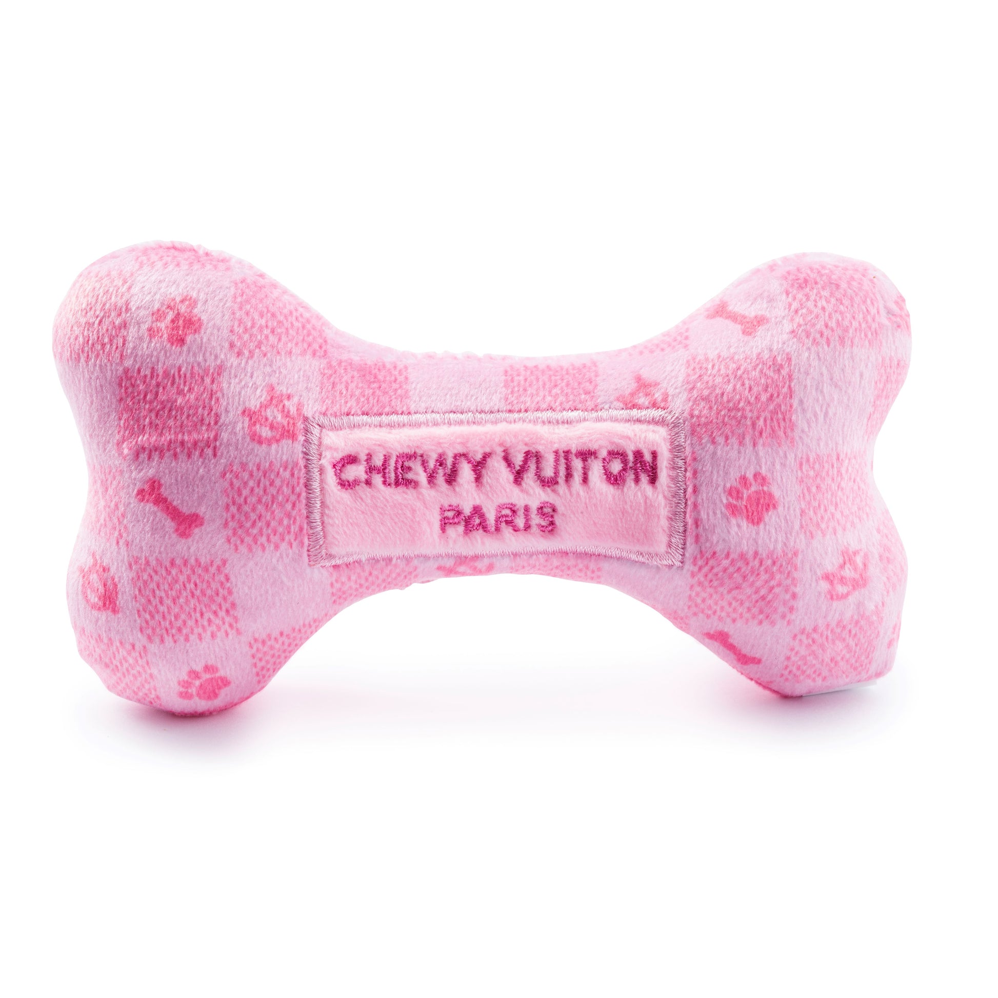Pink Checker Chewy Vuiton Bone - Buttercup Lynne Boutique