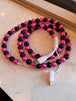 Pearlized Hot Pink & Black