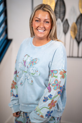 Boho Bloom Lounge Top by Easel