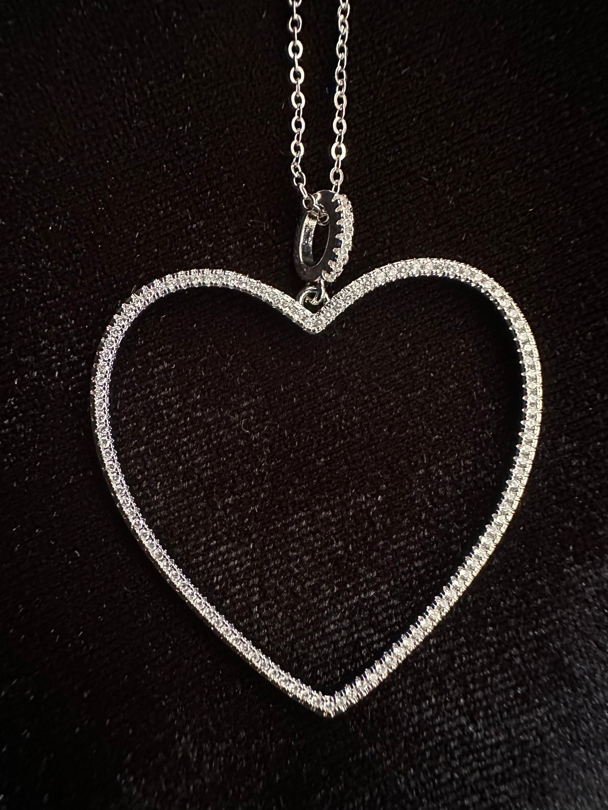 I LOVE You Heart Necklace - Silver - Buttercup Lynne Boutique