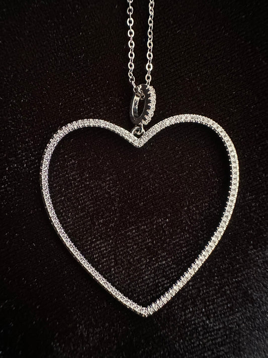 I LOVE You Heart Necklace - Silver - Buttercup Lynne Boutique