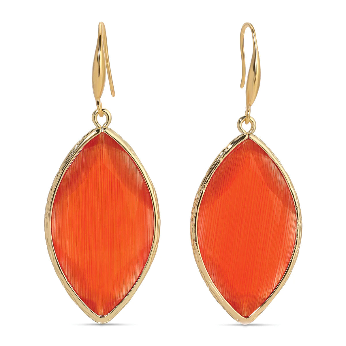 Coral Jordon Stone Dangle Earrings - Buttercup Lynne Boutique