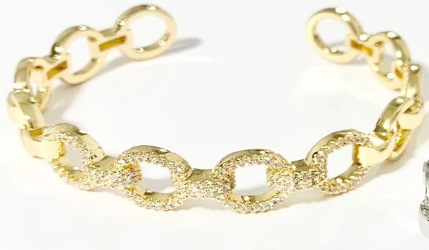 One Fine Day Cuff - Gold or Silver - Buttercup Lynne Boutique
