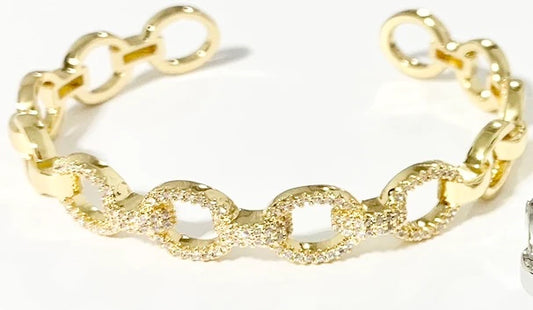 One Fine Day Cuff - Gold or Silver - Buttercup Lynne Boutique