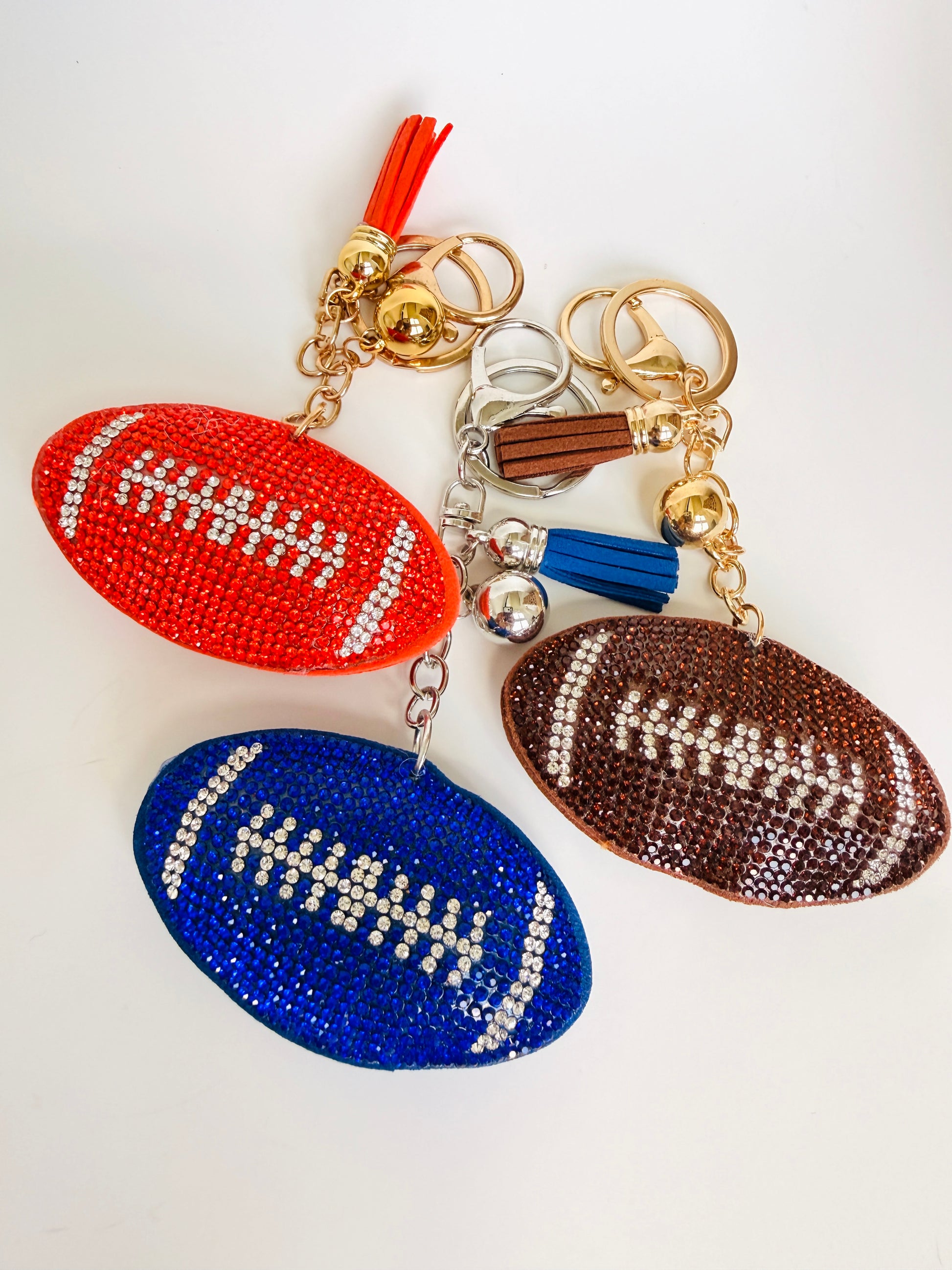 Football Keychain - Buttercup Lynne Boutique