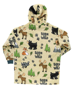 Born to Be Wild Kids Blanket Hoodie