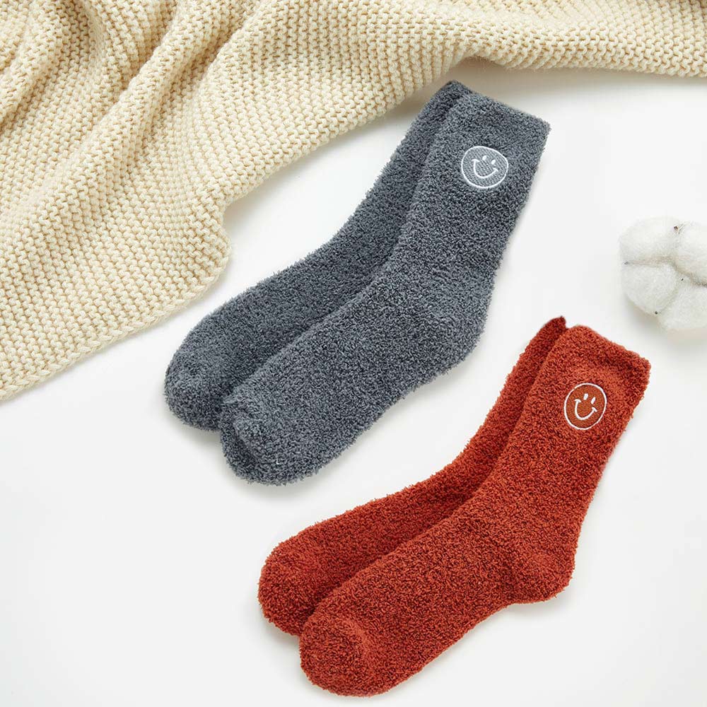 Smiley Socks - FALL Colors - Cozy - Buttercup Lynne Boutique