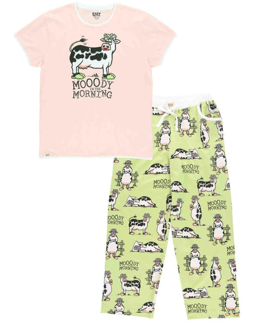 Lazy One Moody in Morning Green PJ Pant Set