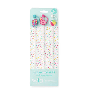 Straw Toppers by SWIG with Straw Included - Pool Collection - Buttercup Lynne Boutique