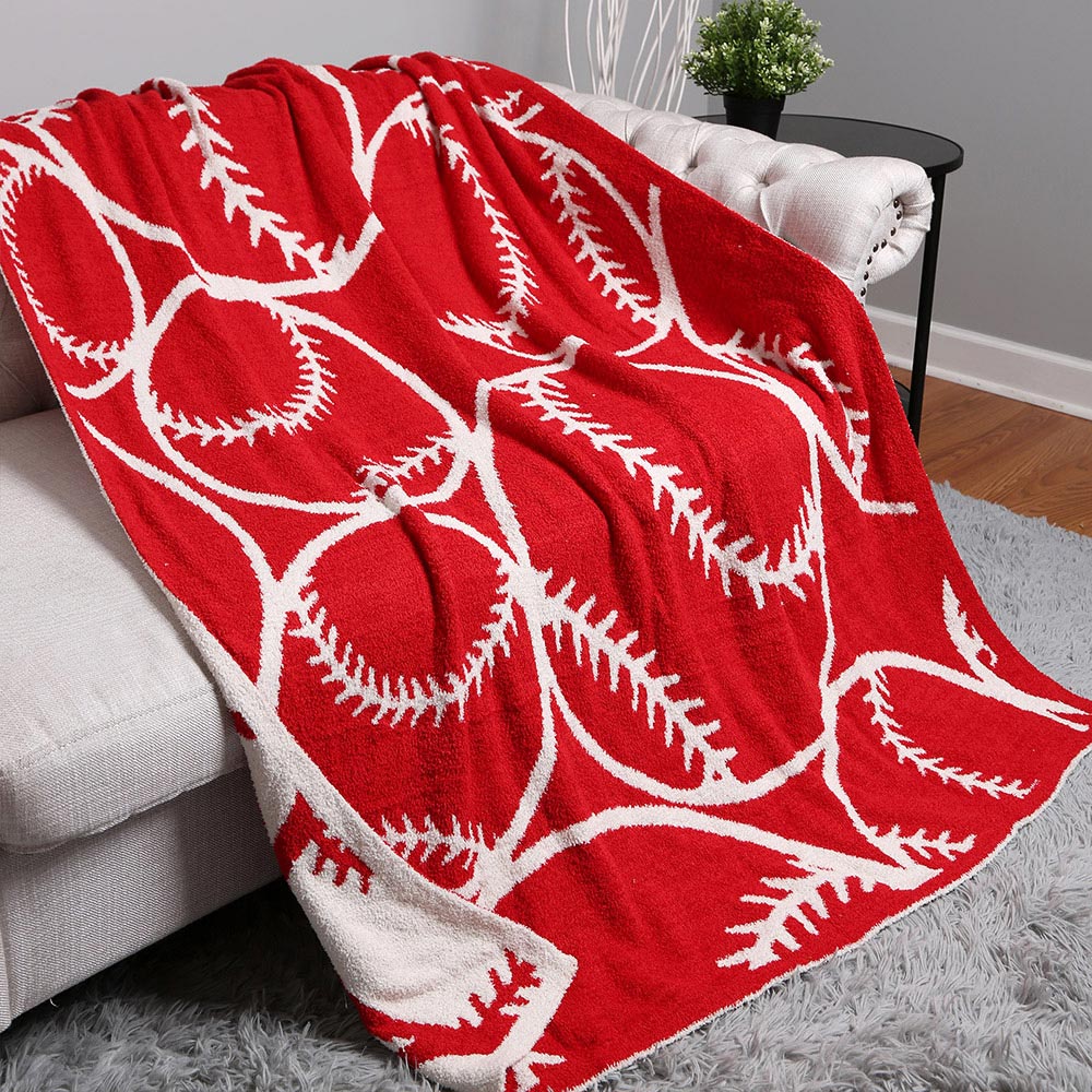 Baseball Throw Blanket - Buttercup Lynne Boutique