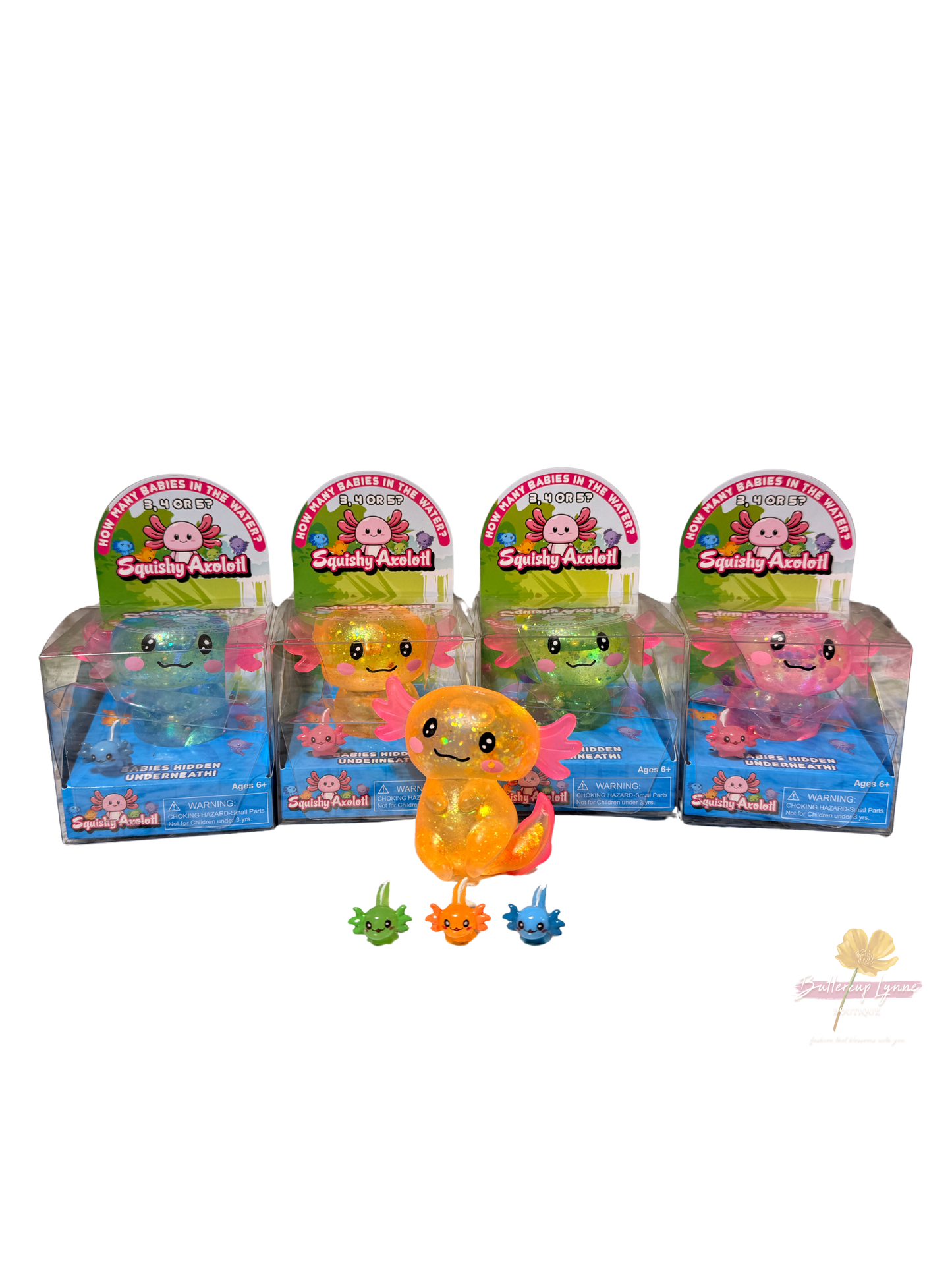 Zorbitz Squishy Axolotl with Babies Inside