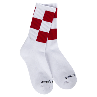 Holiday Sport Mini Crew Socks – Red Checkers, Gingerbread Man & Merry Christmas by World’s Softest Socks
