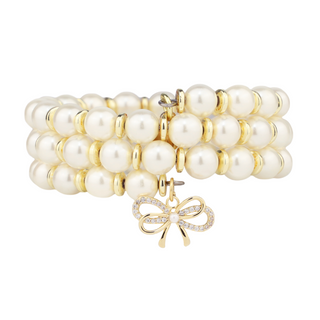 BuDhaGirl White Pearl Wrap Bracelet - Buttercup Lynne Boutique
