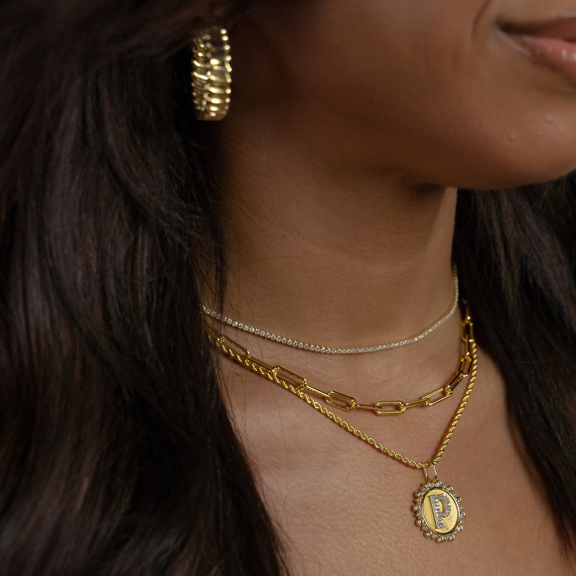Next Level Vintage Coin Initial Charm - Buttercup Lynne Boutique