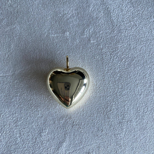 Heart Within Puffy Heart Charm - Buttercup Lynne Boutique