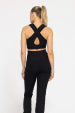 Ribbed V-Neck Sports Bra - Buttercup Lynne Boutique