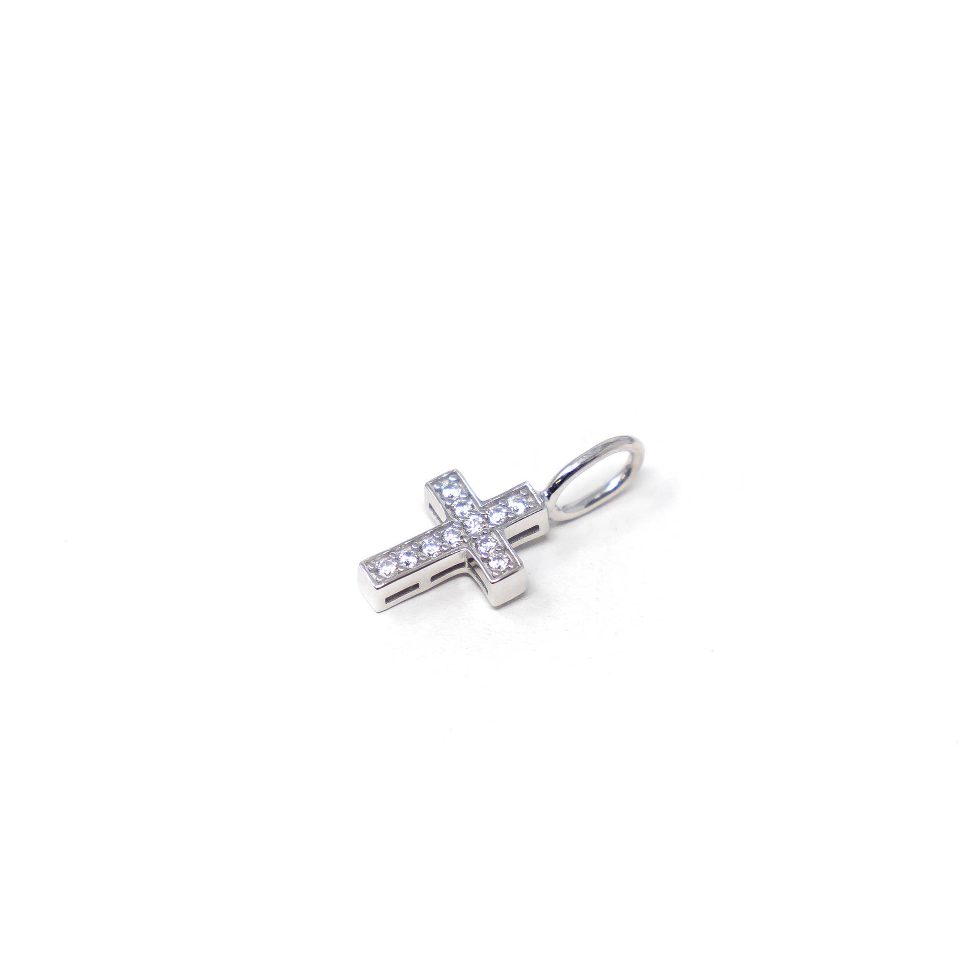 All About Faith Crystal Cross Charm - Buttercup Lynne Boutique