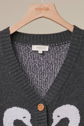Swan Love Knit Cardigan Mello