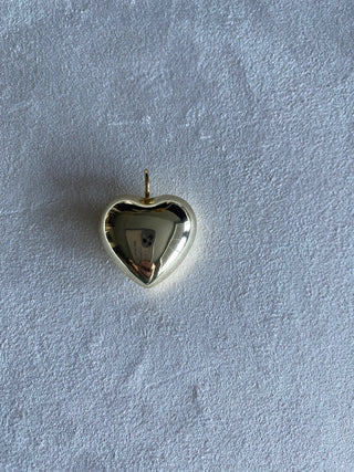 Heart Within Puffy Heart Charm - Buttercup Lynne Boutique