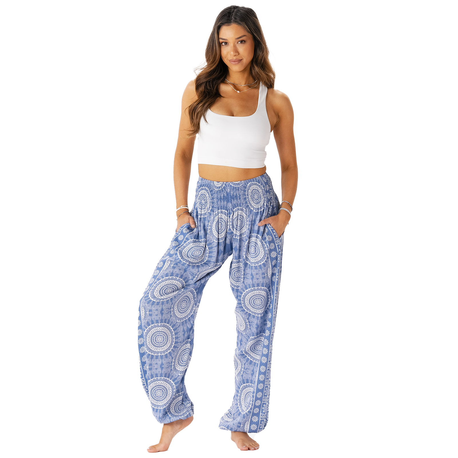 Vinca Harem Pants with Pockets - Buttercup Lynne Boutique