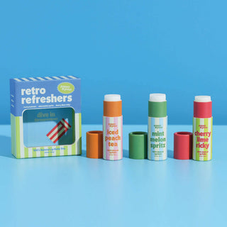Poppy & Pout - Retro Refreshers, Lip Balm Trio - Buttercup Lynne Boutique