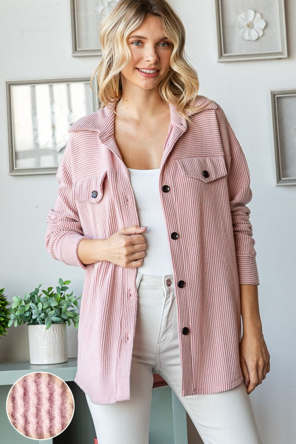Keep Things Moving Shacket - Buttercup Lynne Boutique